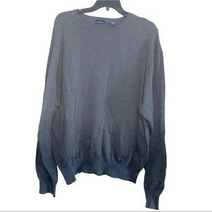 Izod Mens Gray Sweater Size XL cotton